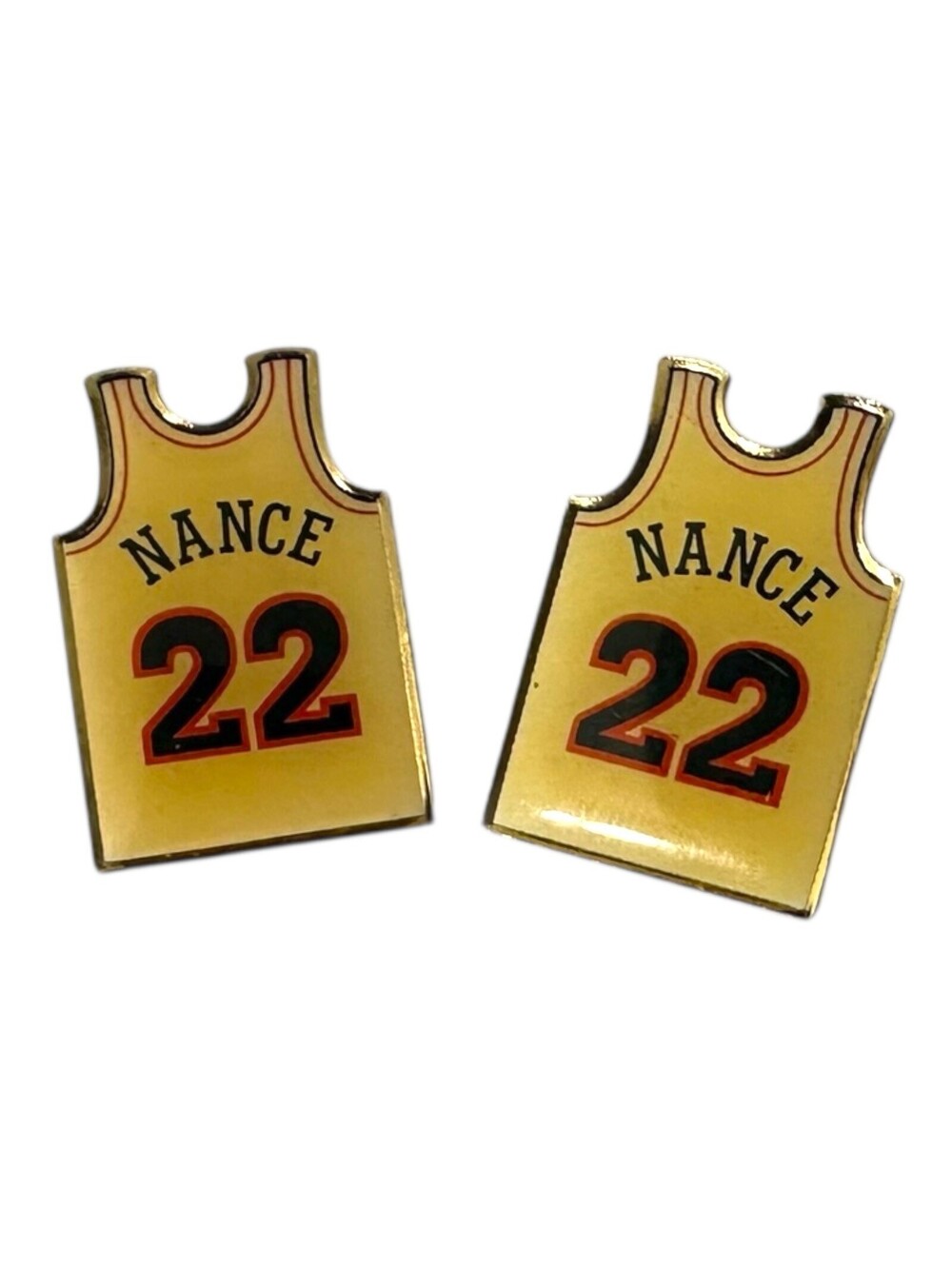 Lot Of 2 VTG 1990s Cleveland Cavaliers Larry Nance Jr #22 Jersey Pin Tie Tack